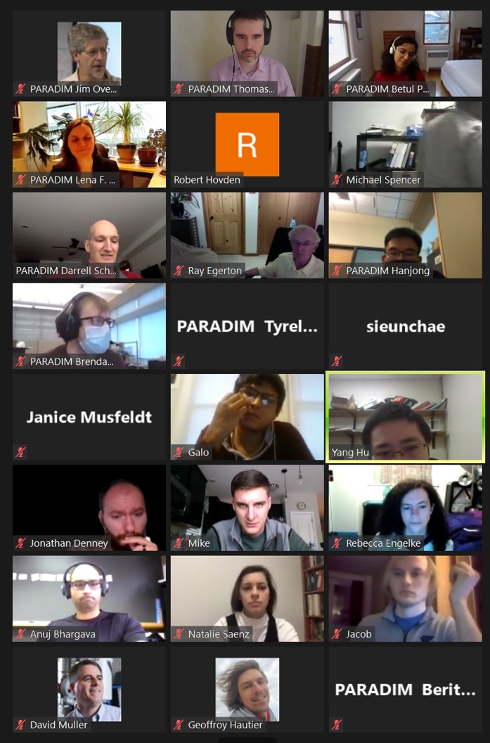 User meeting screen shot