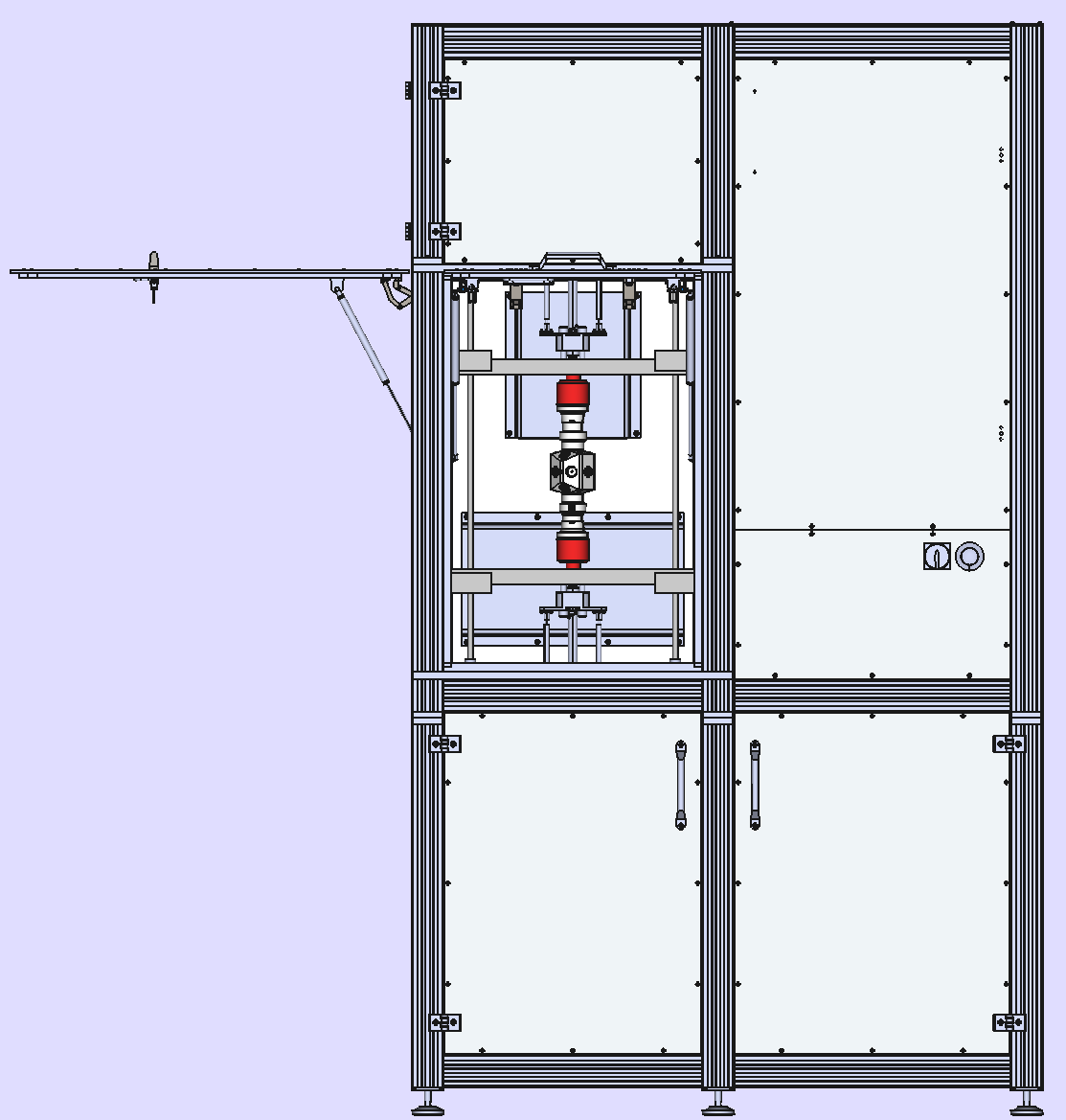 Ultra High Oxygen Optical Floating Zone CAD Schematic