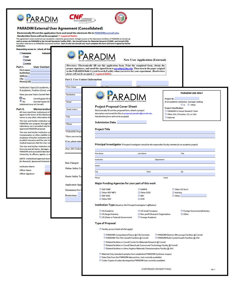 PARADIM Forms